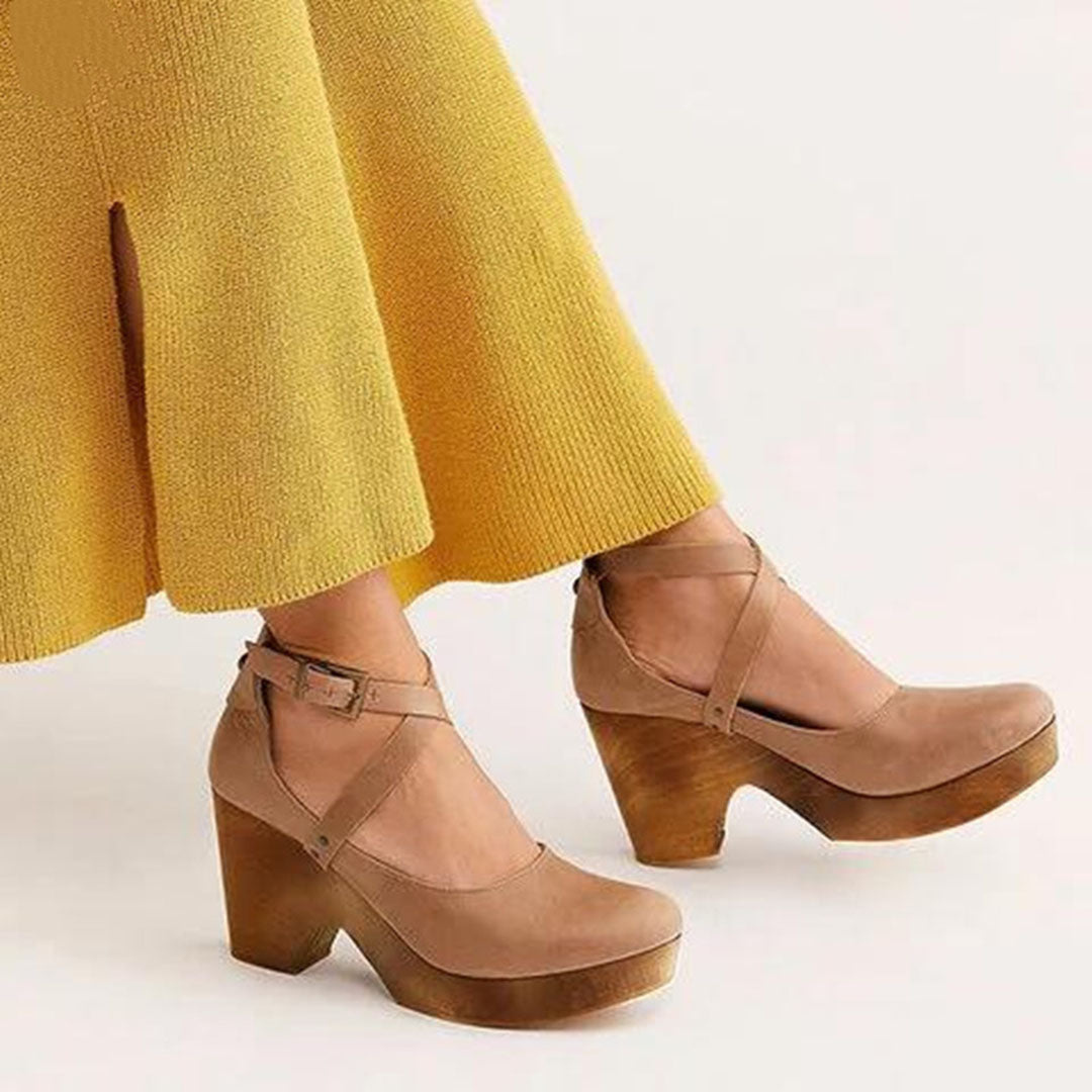 Women's Elegant Closed-Toe Wedge Heels