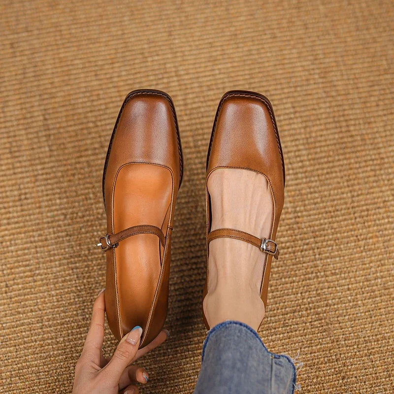 Daisy Women’s Spring Strap Block Heel Shoes