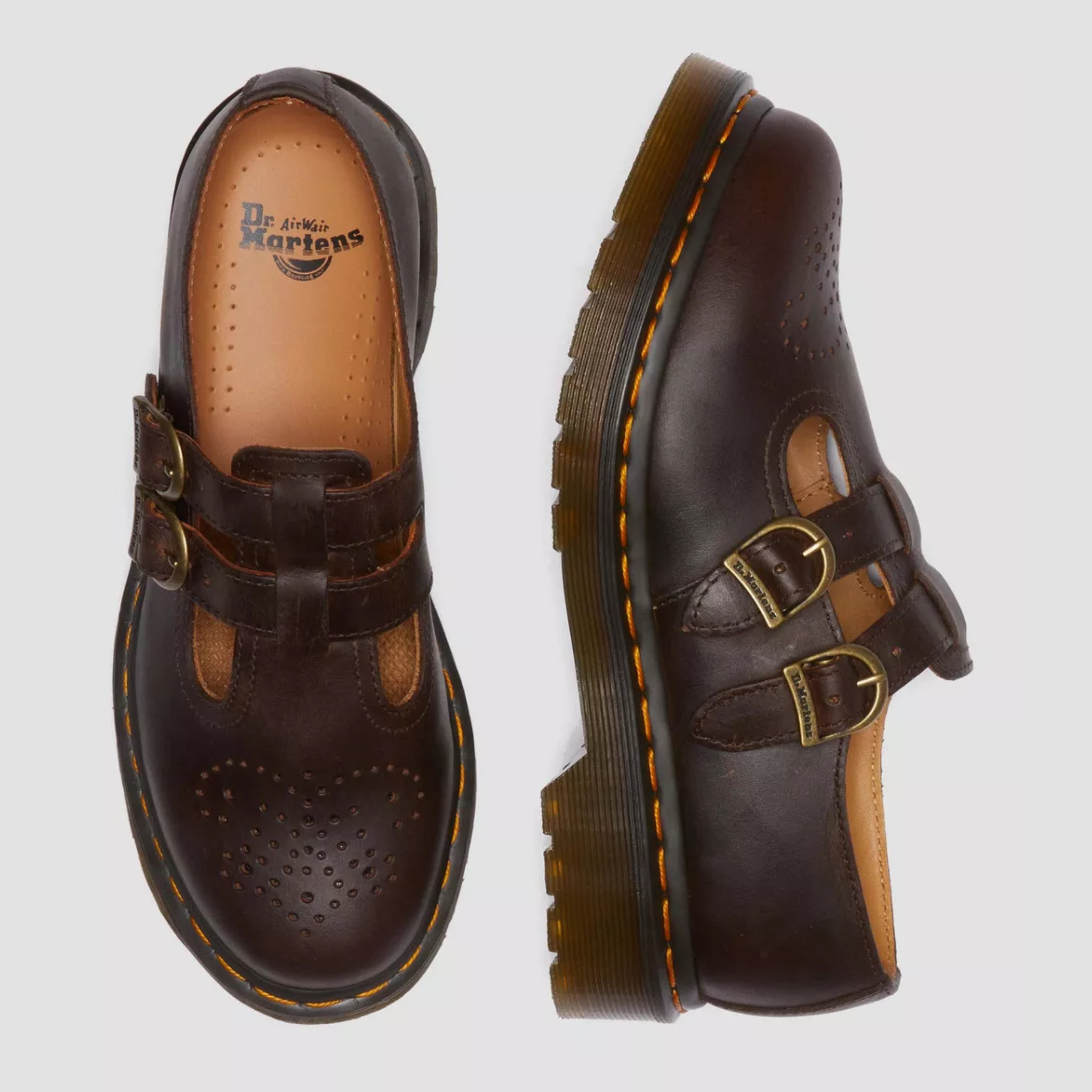 Women's Double Buckle Mary Jane Shoes