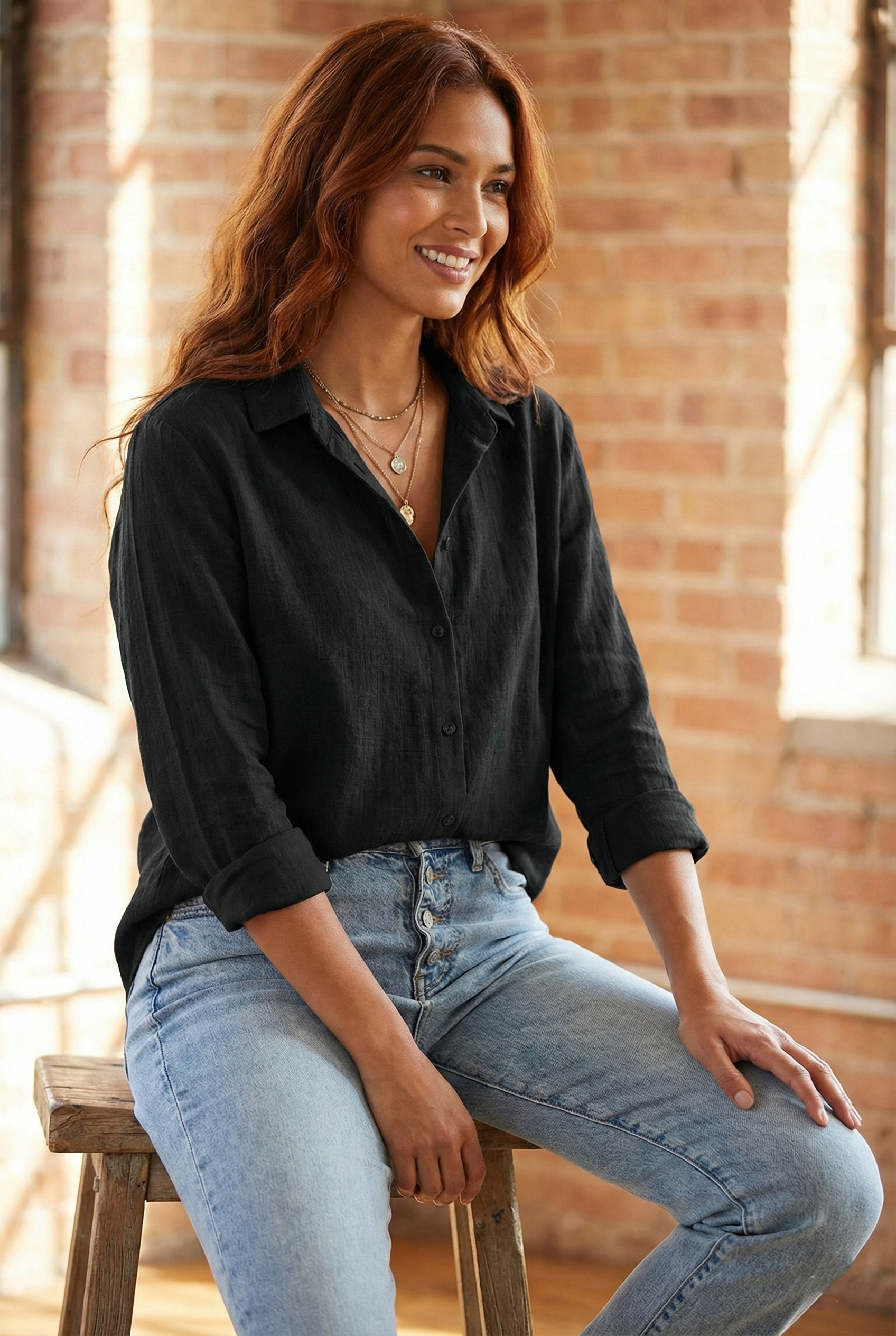 Women's Linen Blouse