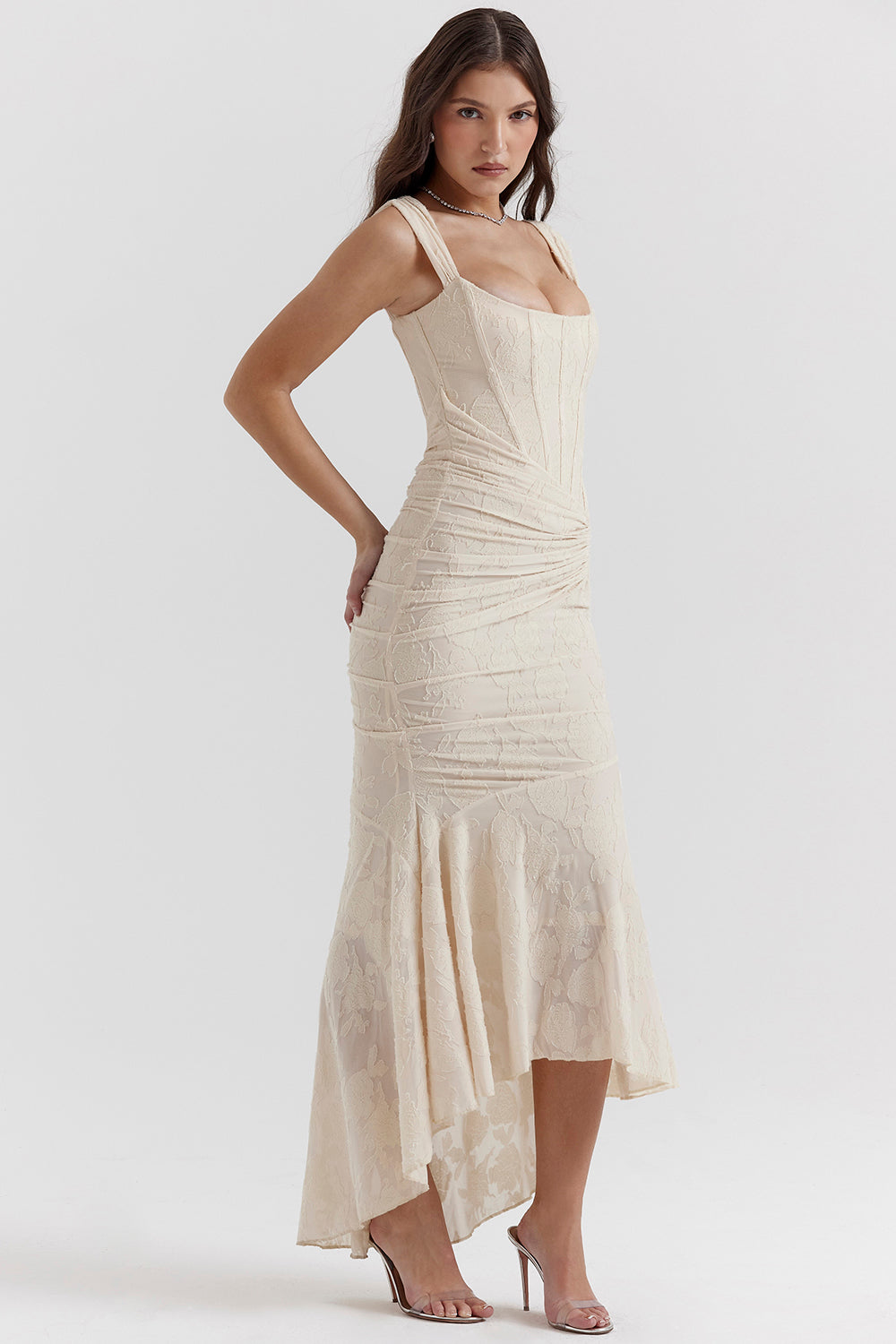Celeste Draped Corset Gown