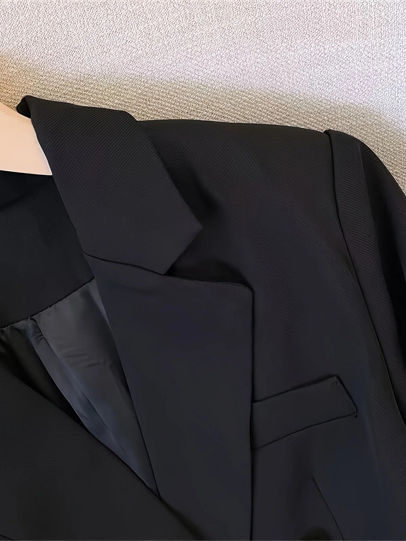 Women’s Double-Breasted Blazer - Gold Button Tailored Jacket