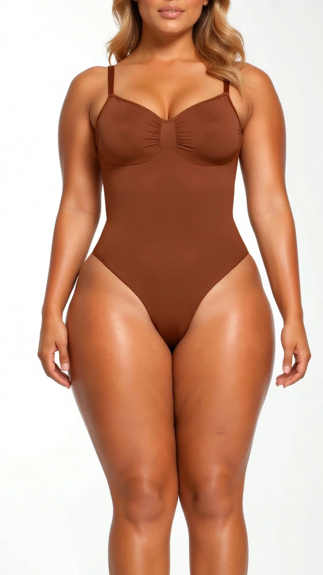 Women’s Seamless Thong Bodysuit - Smooth Sculpting Fit