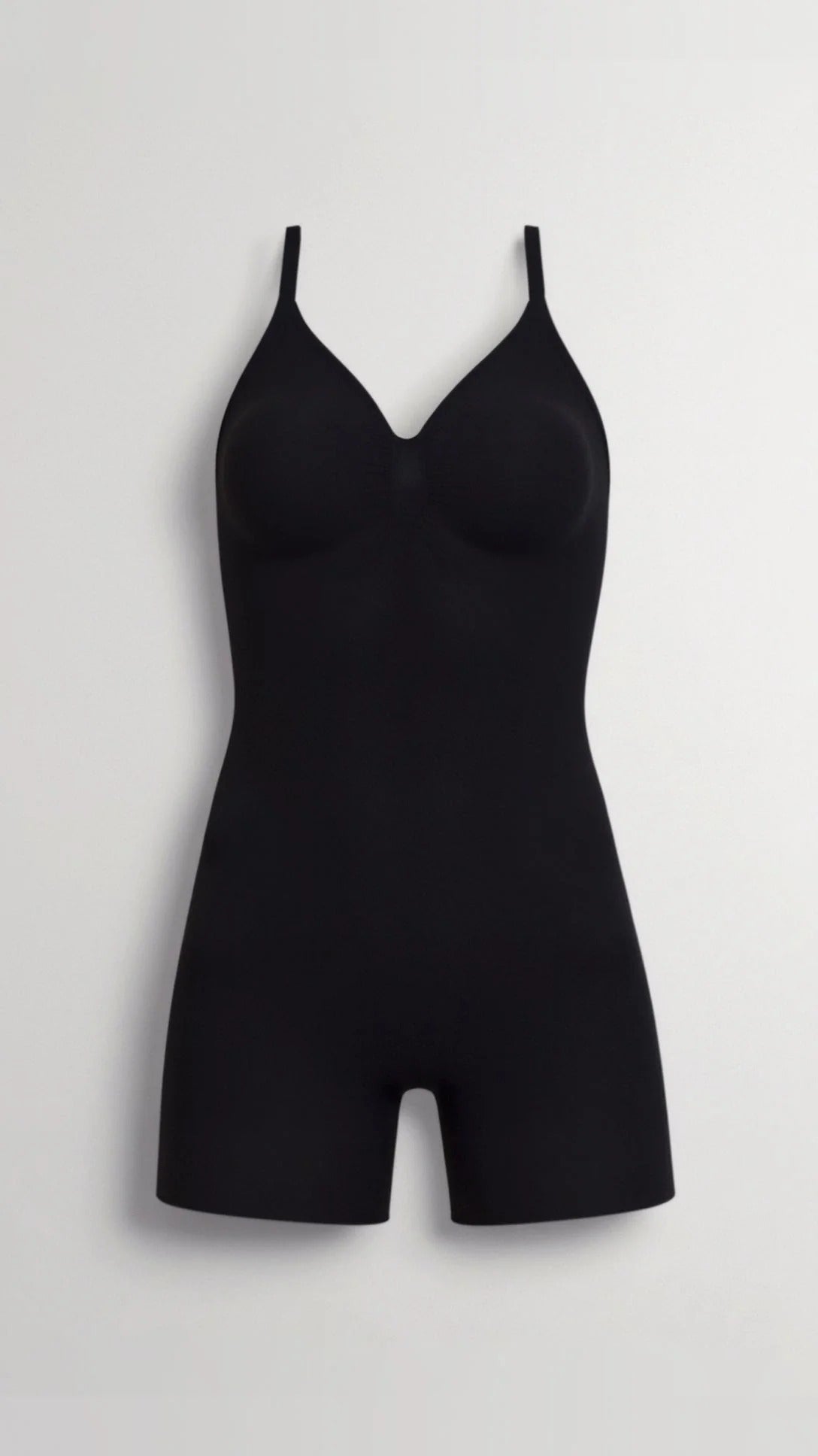 Women’s Seamless Shaping Bodysuit - Mid-Thigh Sculpting Fit