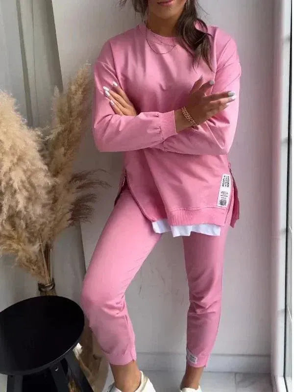 Women’s Priscilla Relaxed Two-Piece Lounge Set - Casual Everyday Comfort