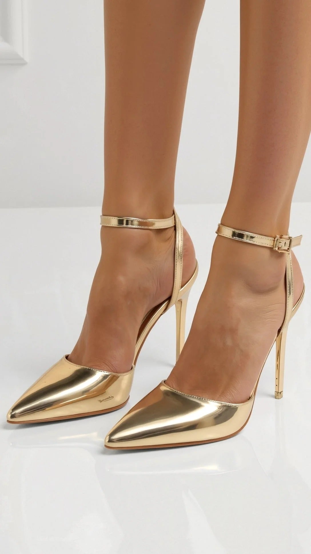 Women’s Ashley Patent Court Heels – Elegant Pointed Toe Stilettos