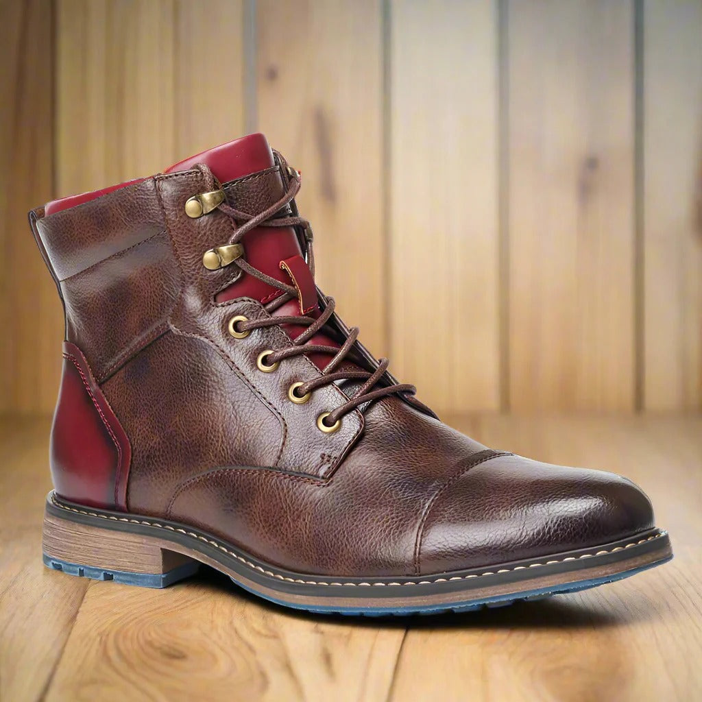 Men’s Lace-Up Ankle Boots - Classic Dress Work Boots
