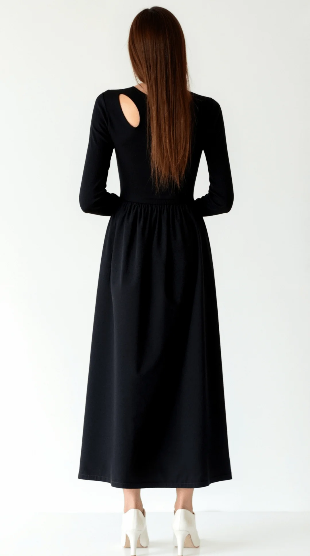 Women’s Melissa Cut-Out Long Sleeve Maxi Dress