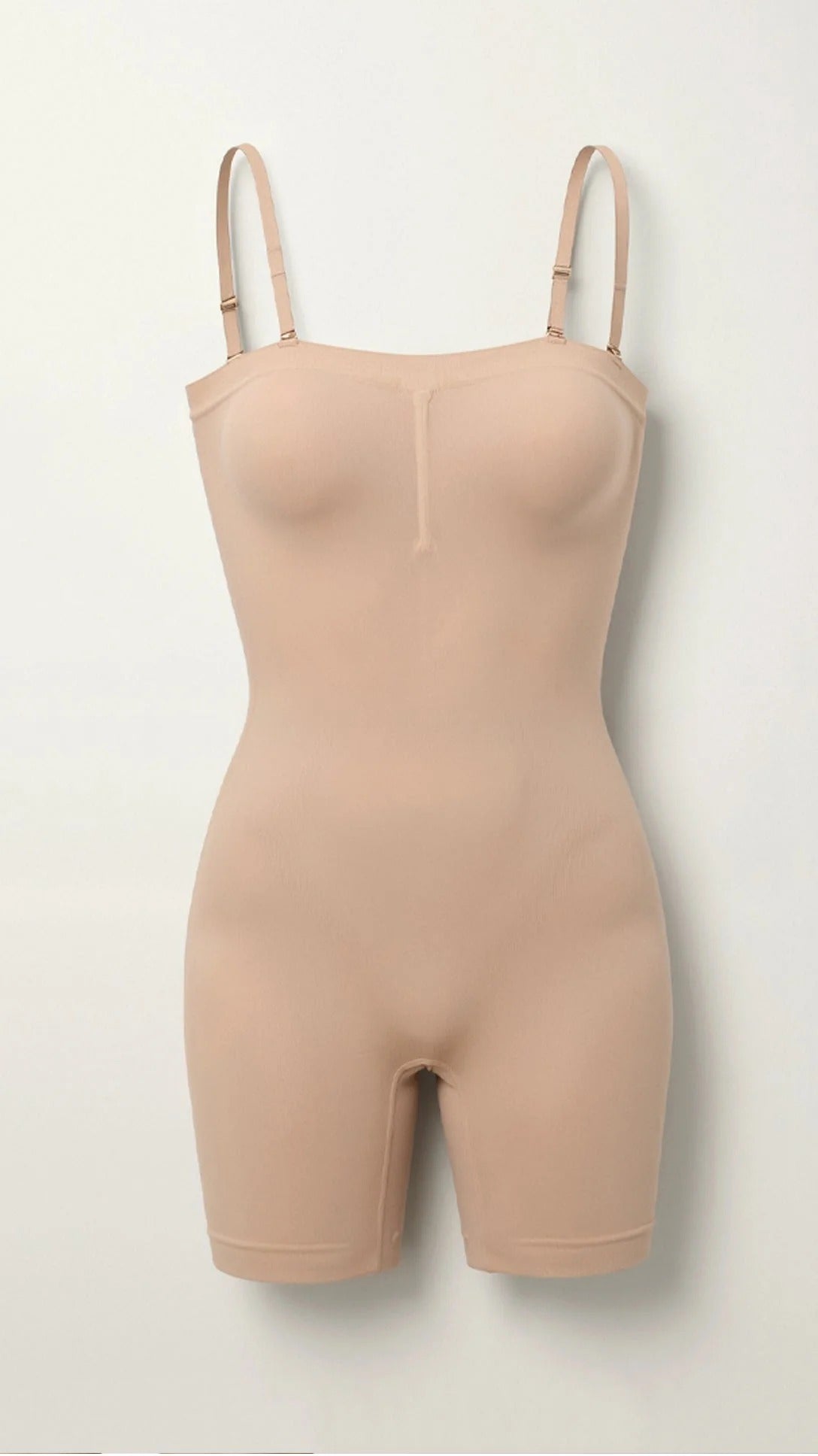 Women’s Seamless Full Body Shapewear - Adjustable Straps Sculpting Bodysuit