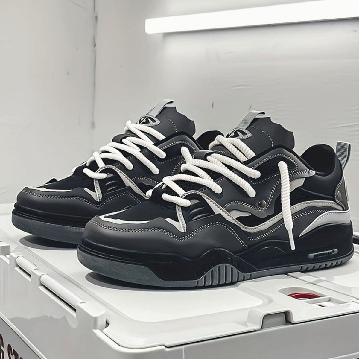 Men's Chunky Low-Top Lace-Up Fashion Trainers