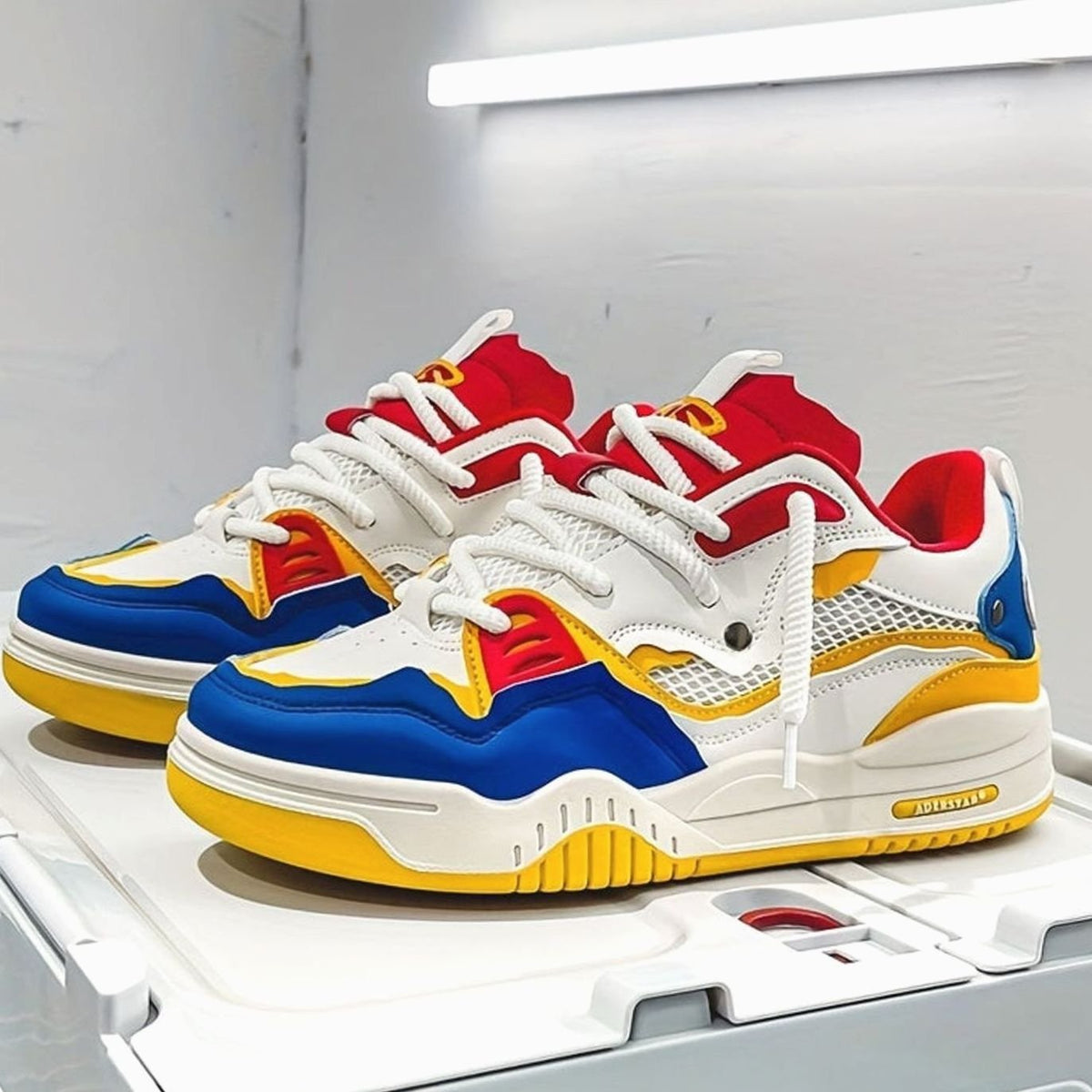 Men's Chunky Low-Top Lace-Up Fashion Trainers