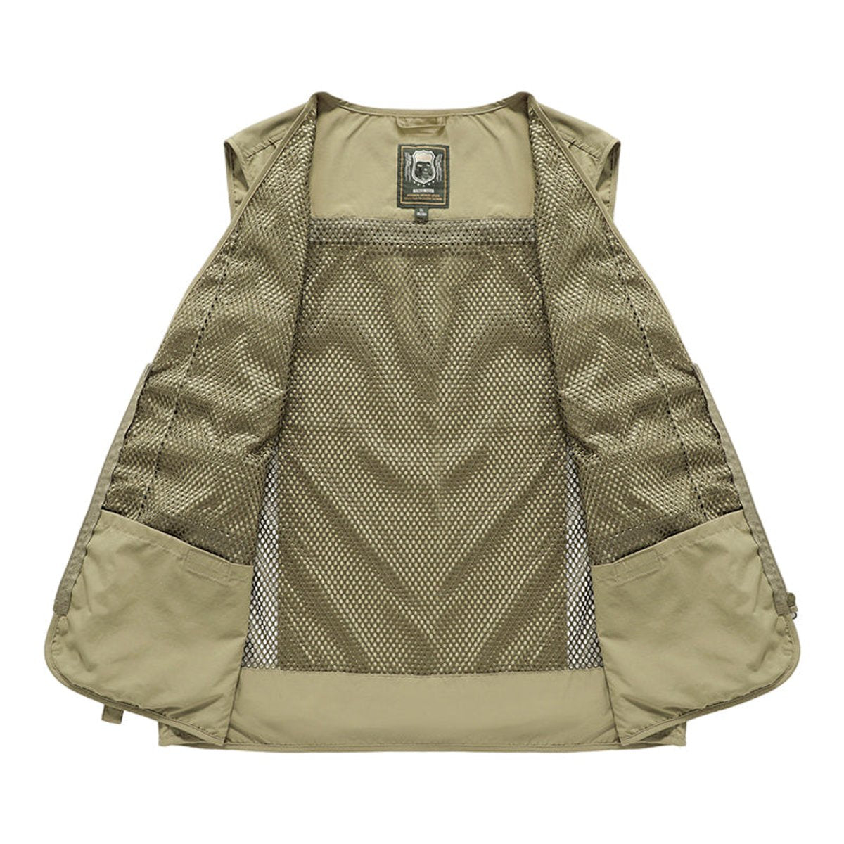 Mens Gilet Multi-Pocket Lightweight Outdoor Zip-Up Vest