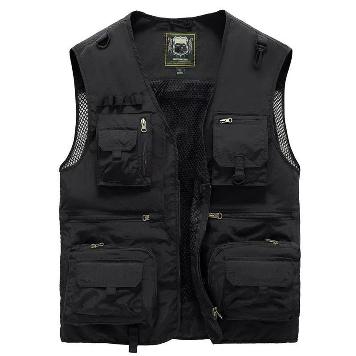 Mens Gilet Multi-Pocket Lightweight Outdoor Zip-Up Vest