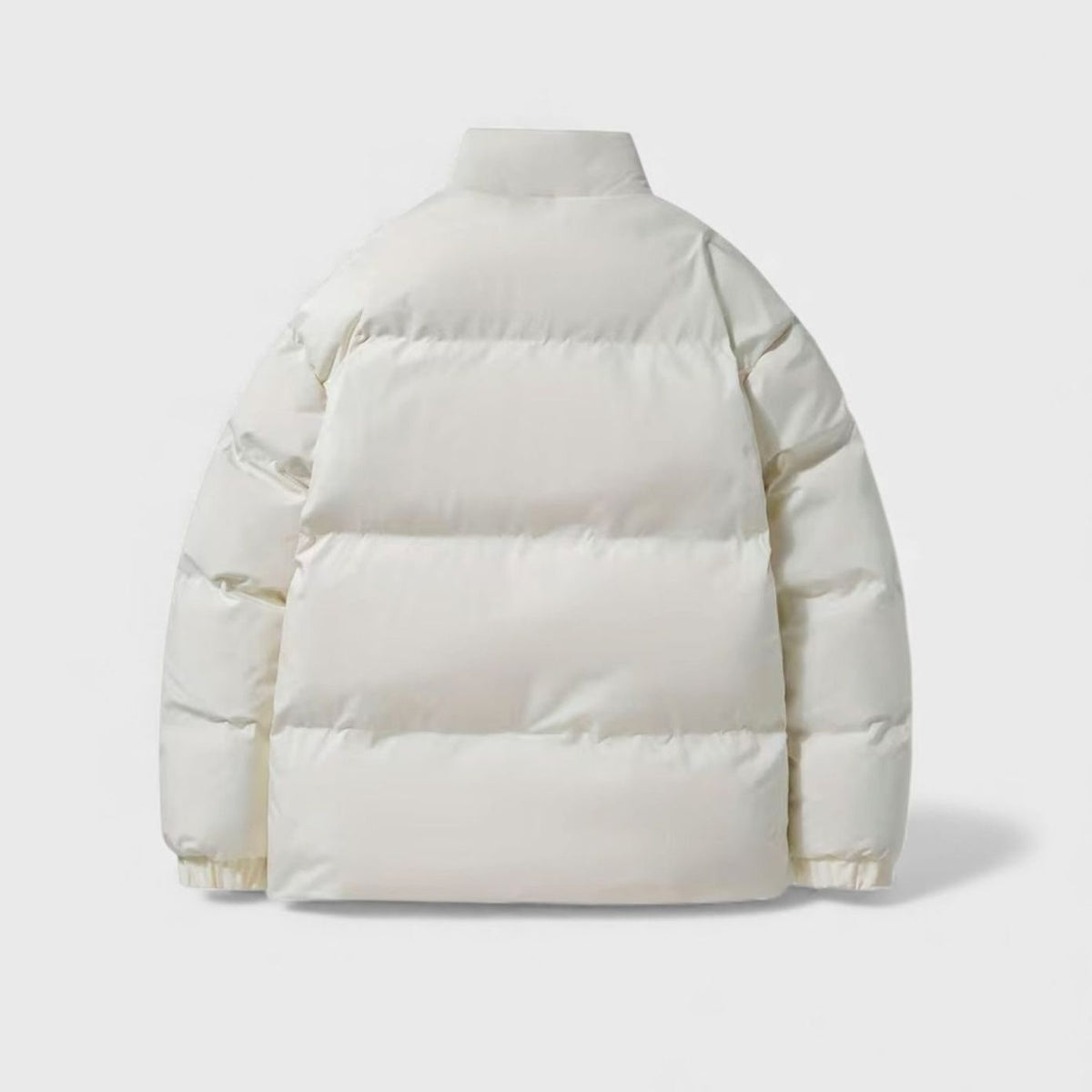 Men's Quilted Fleece-Lined Funnel-Neck Puffer Jacket