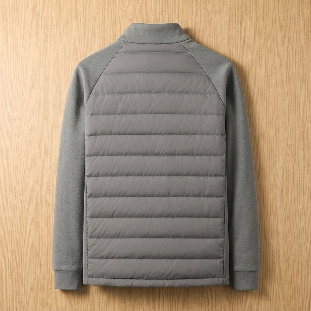 Men's Quilted High-Neck Zip-Through Puffer Jacket