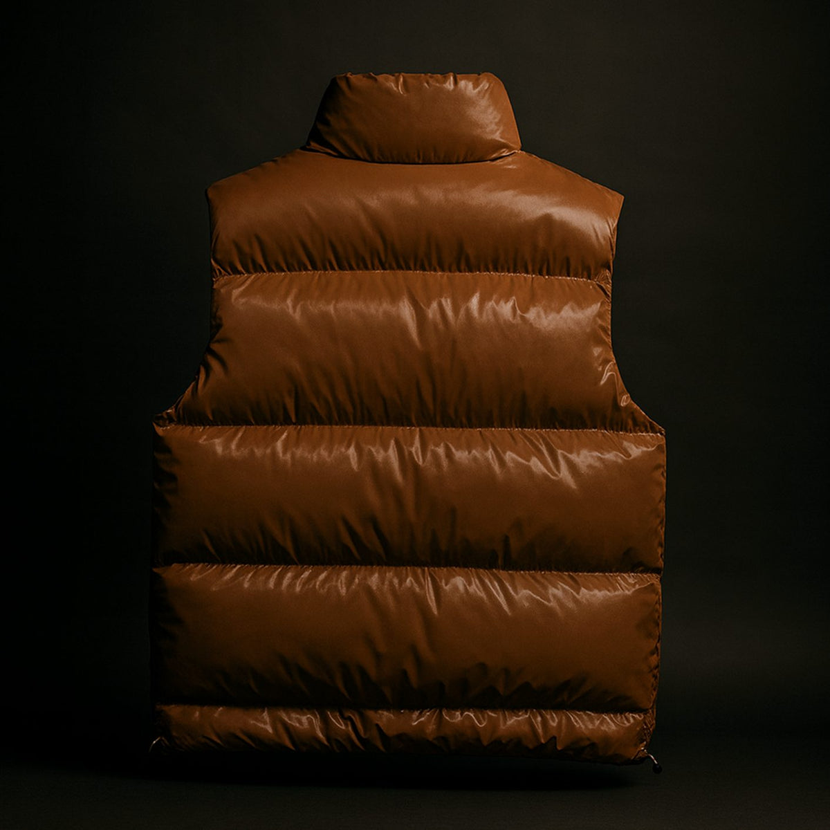 Men's Quilted Puffer Gilet High-Collar Cotton-Blend Vest