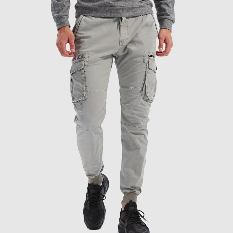 Men's Relaxed-Fit Multi-Pocket Cargo Jogger Trousers