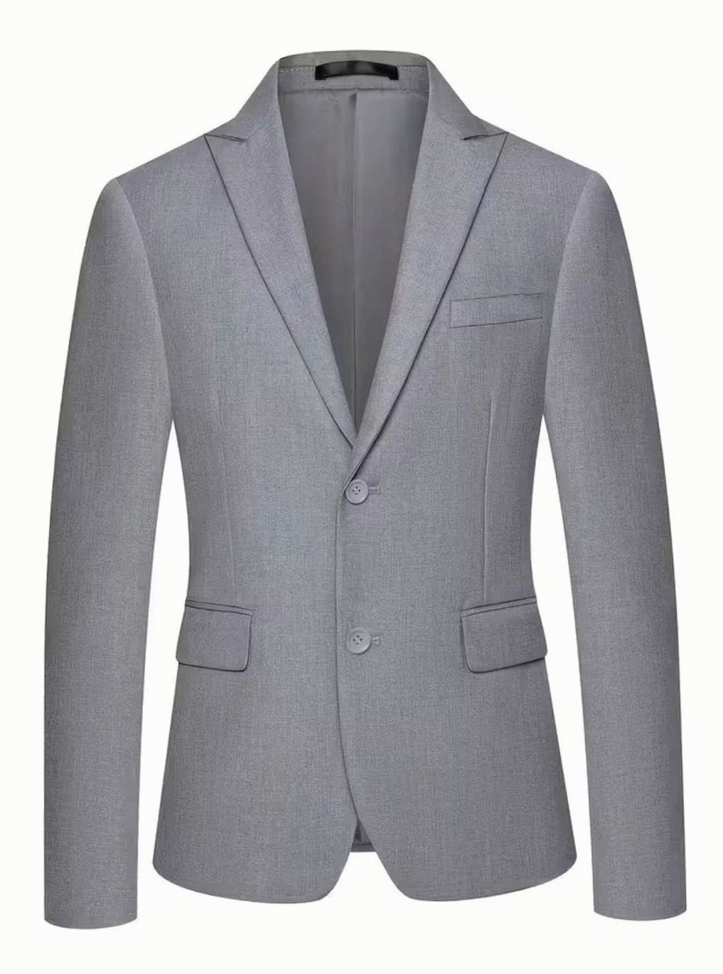 Men's Slim Fit Double-Breasted 3-Piece Suit with Waistcoat