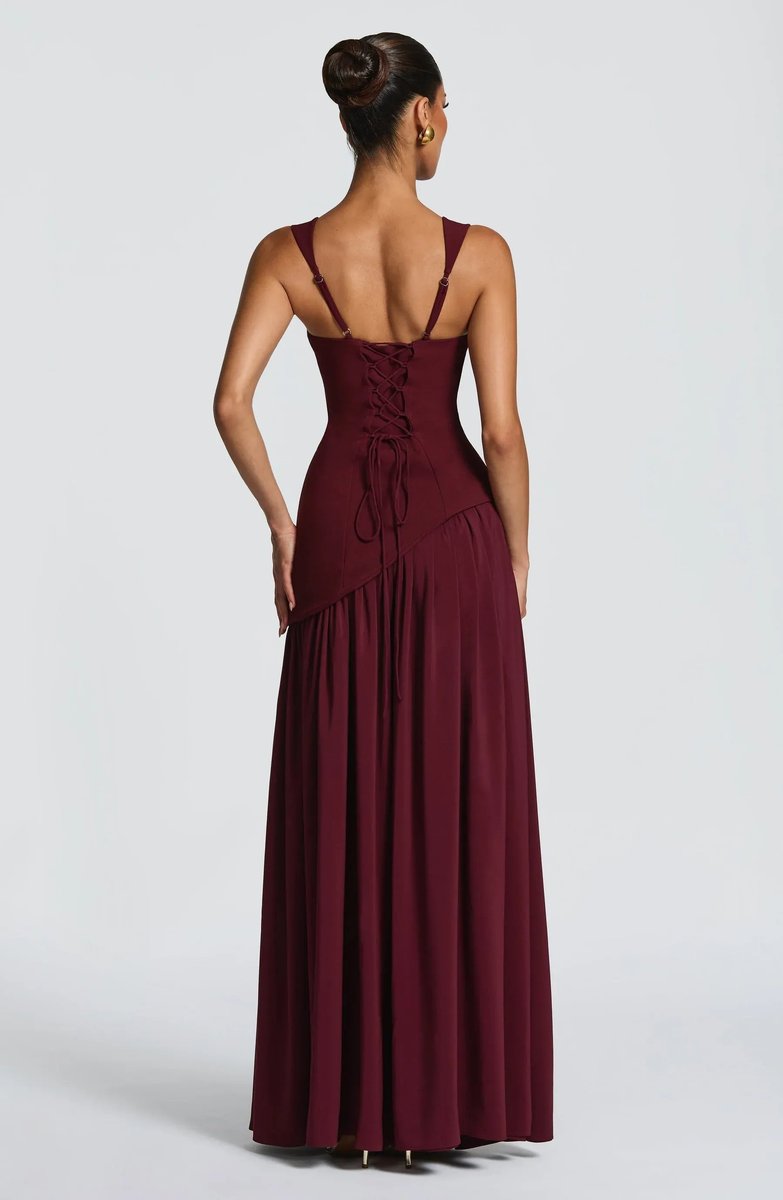 Mother of the Bride Dress Sleeveless Corseted A-Line Maxi Gown