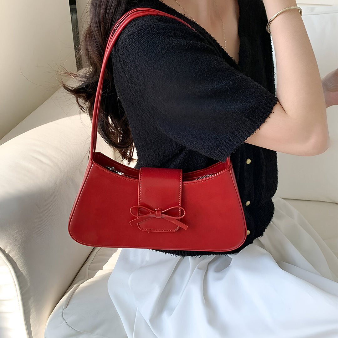 Orabella - Bow Detail Shoulder Purse