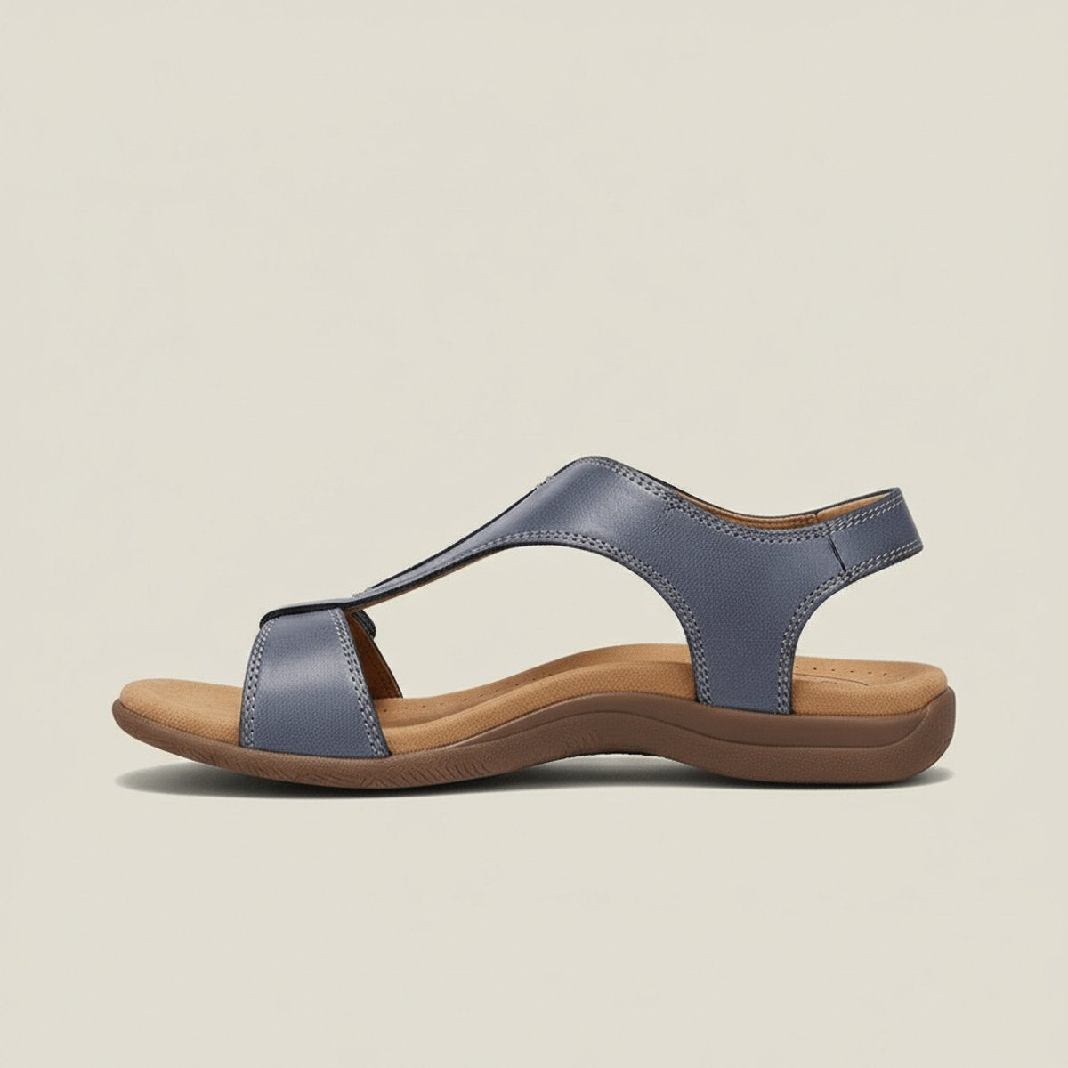 Women's Adjustable Velcro T-Strap Open-Toe Comfortable Sandals
