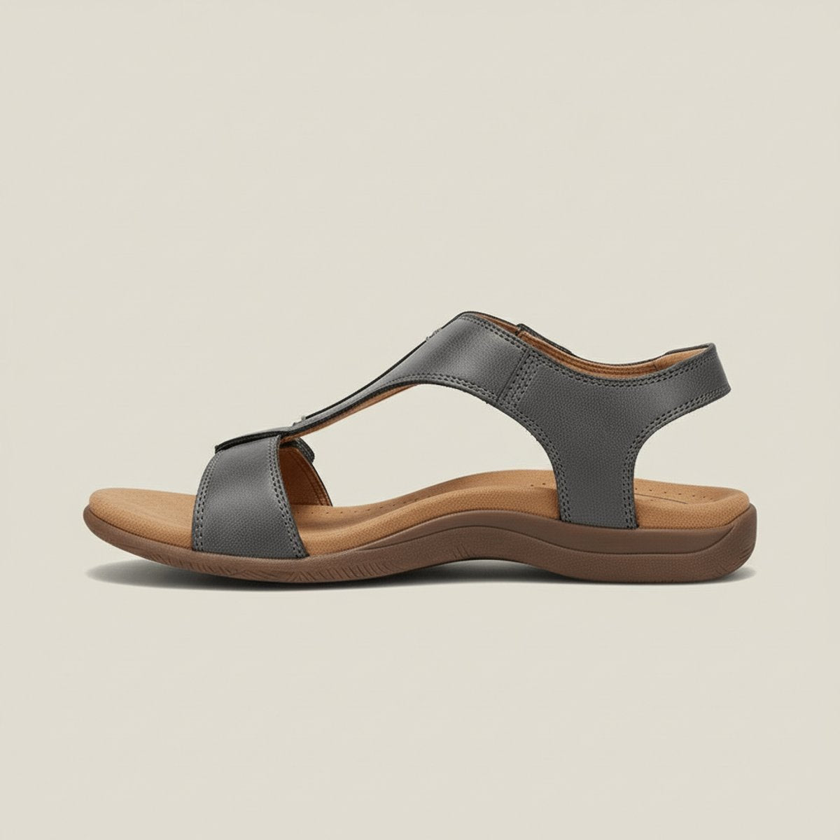 Women's Adjustable Velcro T-Strap Open-Toe Comfortable Sandals