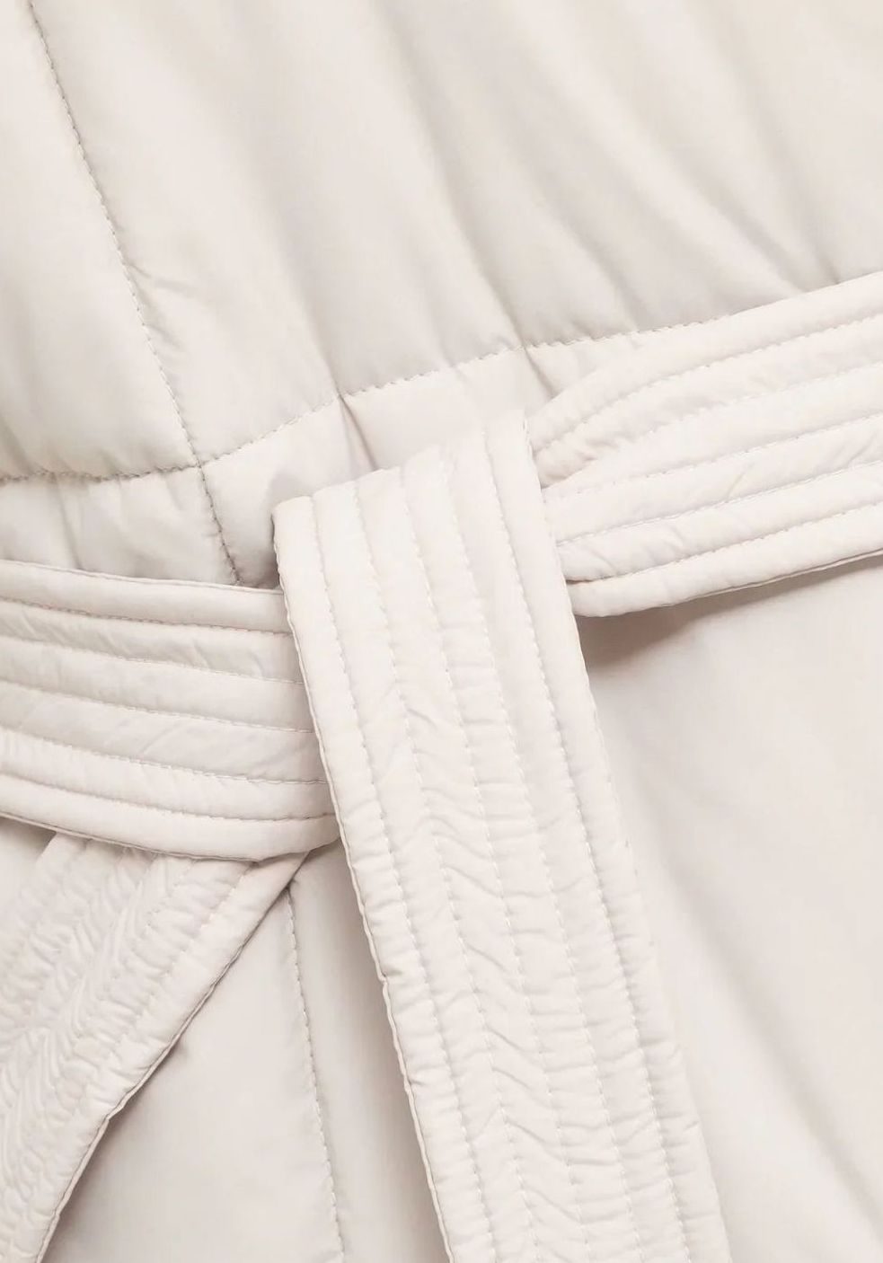 Women's Belted Padded Puffer Jacket High-Collar Winter Coat