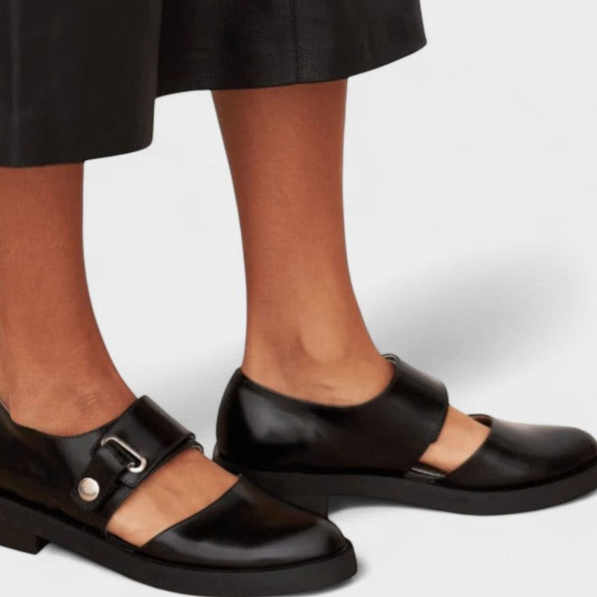 Women's Buckle-Strap Flat Mary Jane Shoes