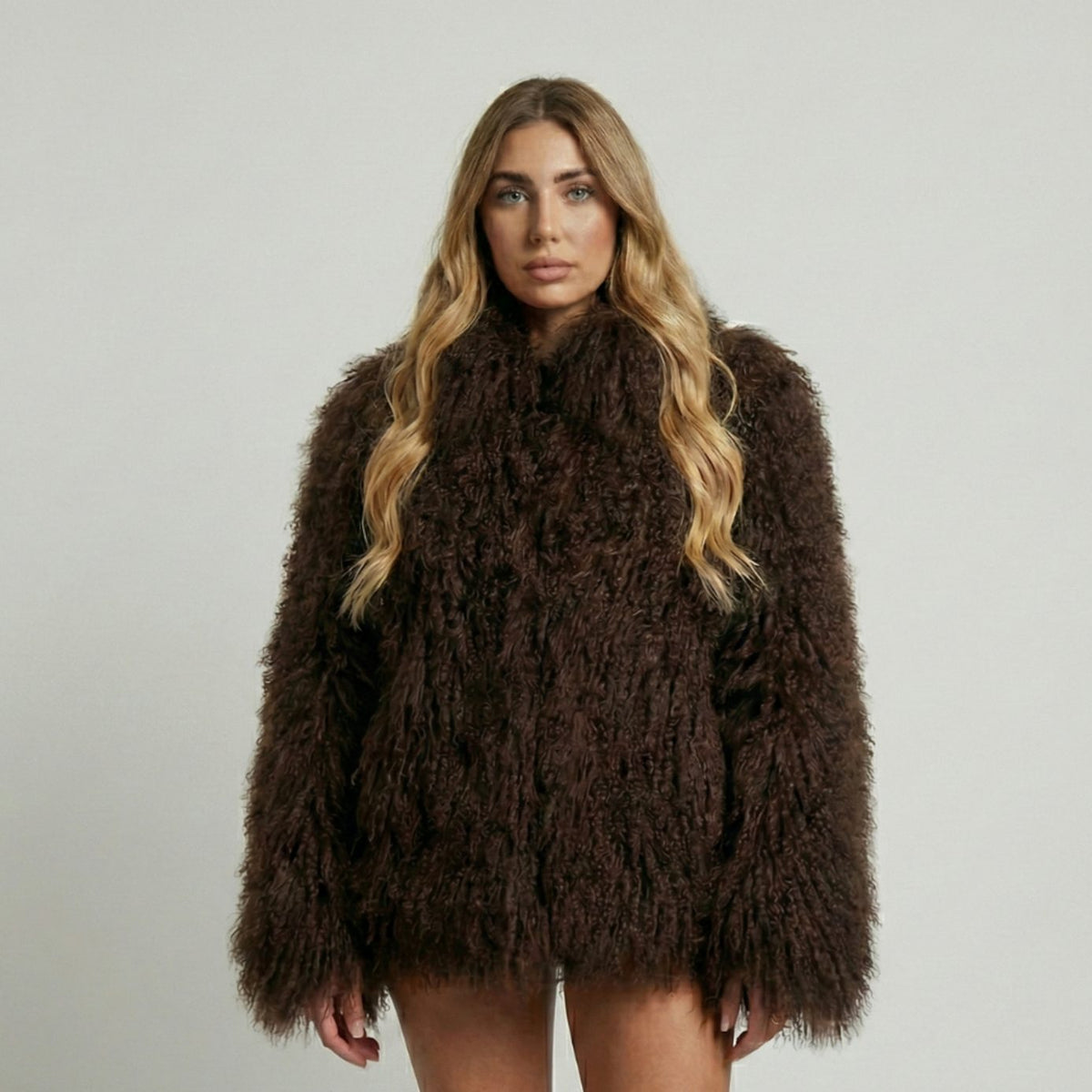 Women's Chic Faux Fur Short Coat Shaggy Texture