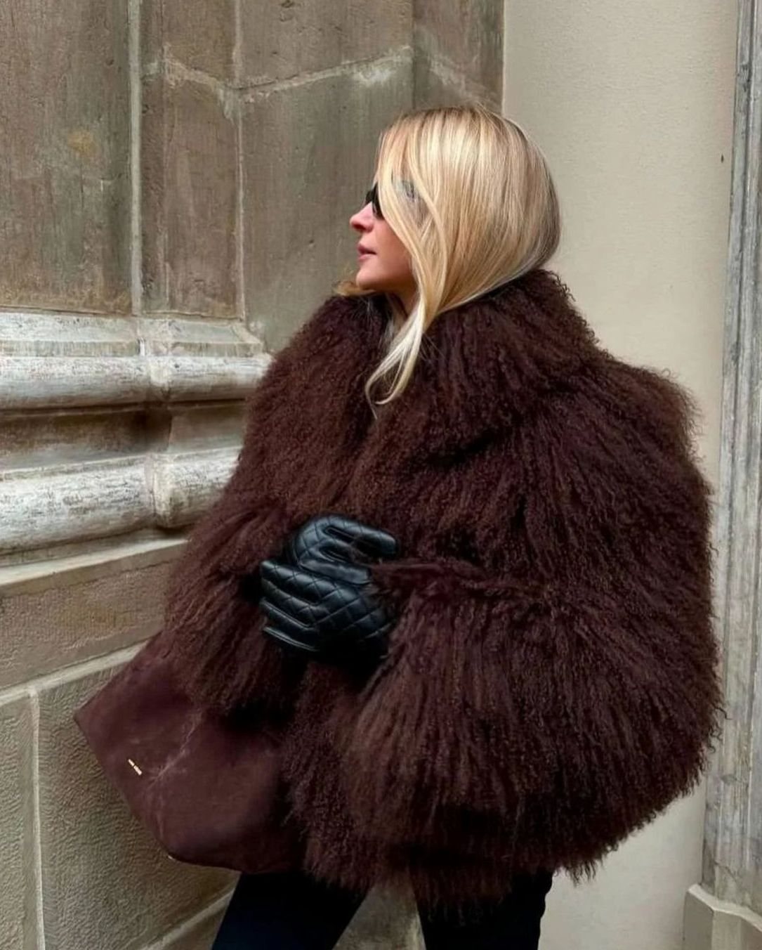 Women's Chic Faux Fur Short Coat Shaggy Texture