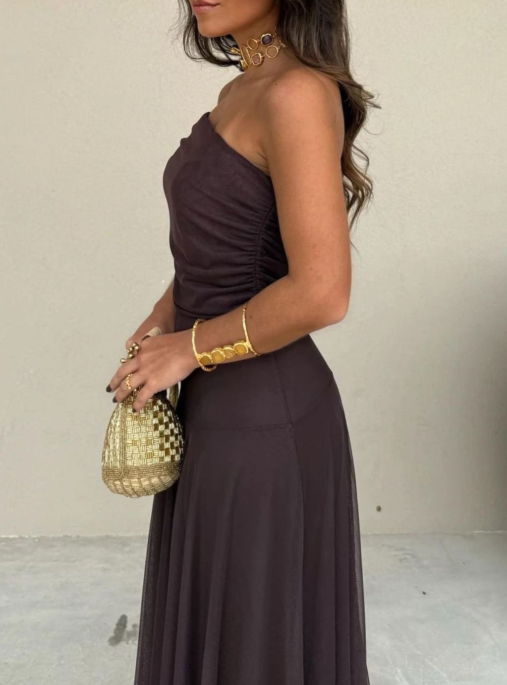 Women's Elegant Off-Shoulder Maxi Party Dress
