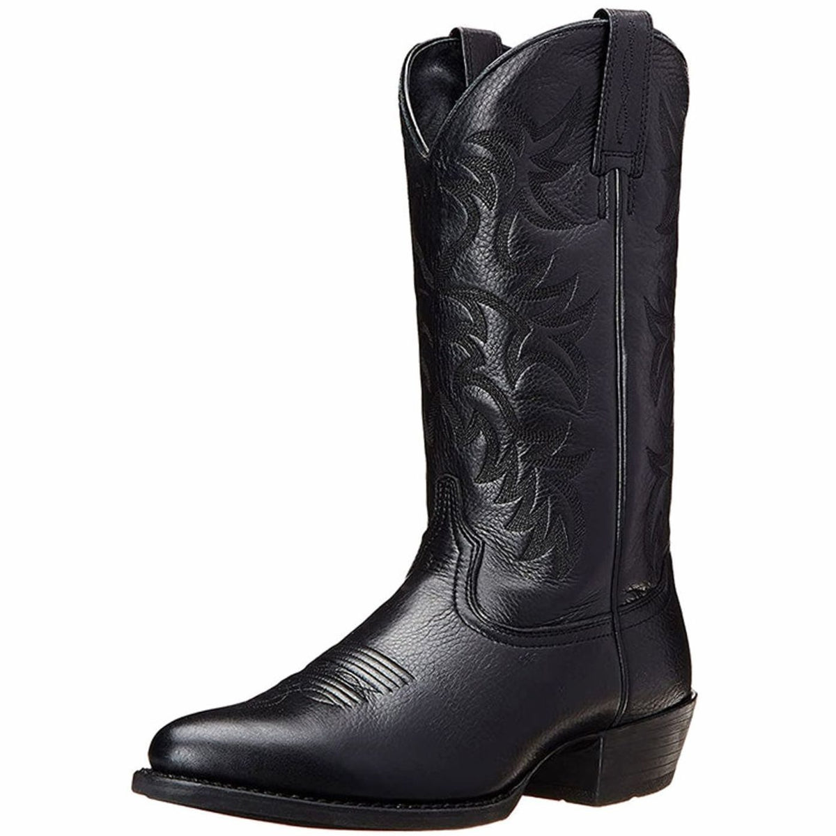 Women's Embroidered Western Cowboy Boots Low Block Heel