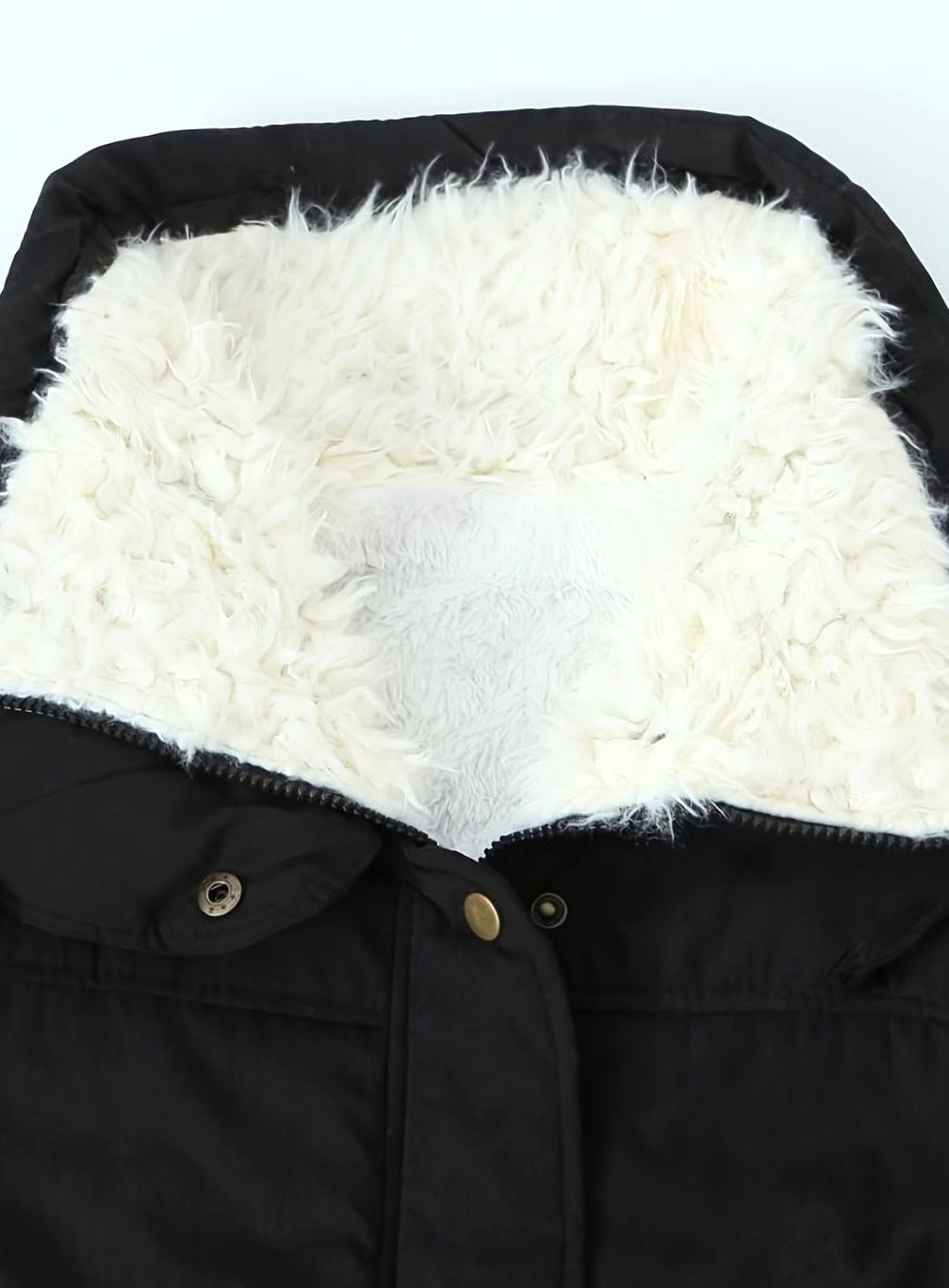 Women's Faux-Fur Collar Drawstring-Waist Winter Parka