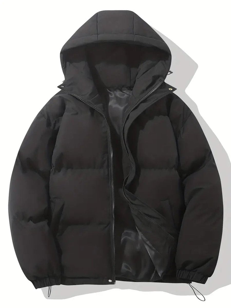 Women's Hooded Puffer Zip-Up Winter Jacket Oversized Fit