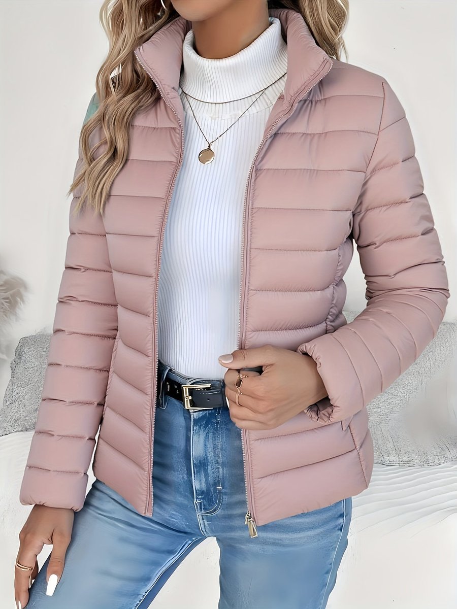 Women's Lightweight Quilted Zip-Up Puffer Coat