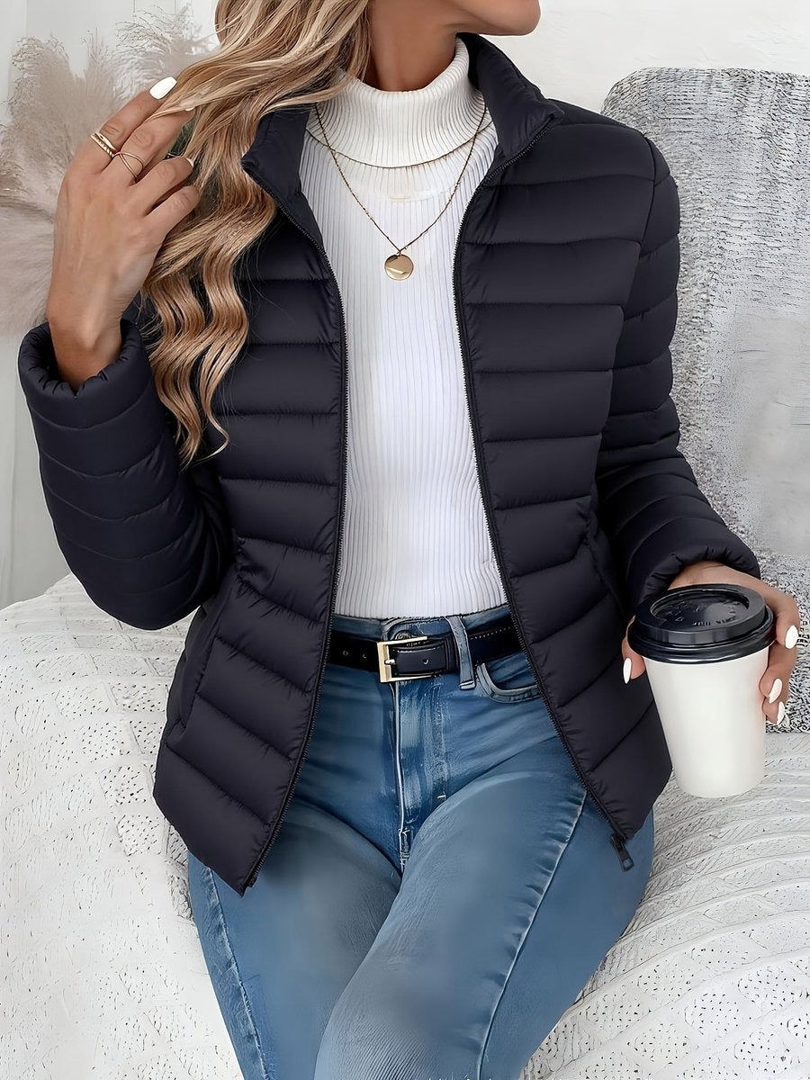Women's Lightweight Quilted Zip-Up Puffer Coat