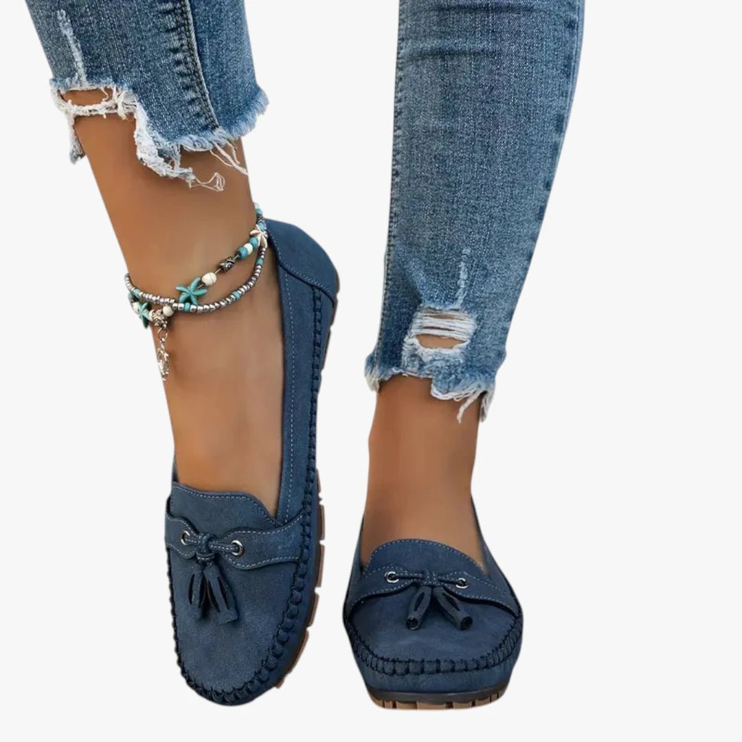 Women's Lightweight Tassel Slip-On Suede Loafers