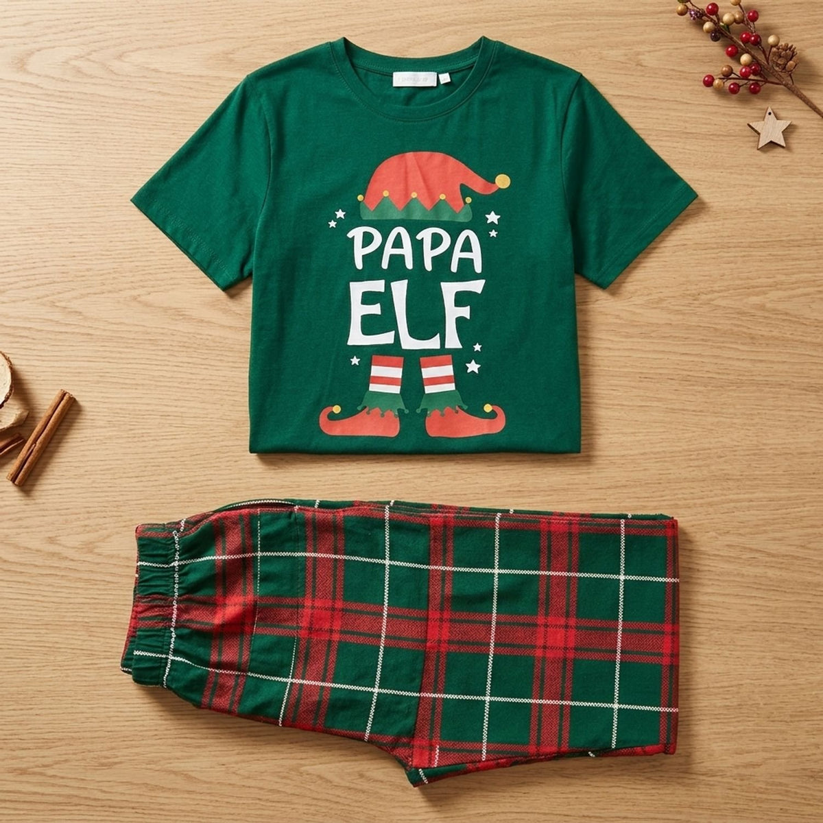 Women's Matching Family Christmas Elf Pyjama Set