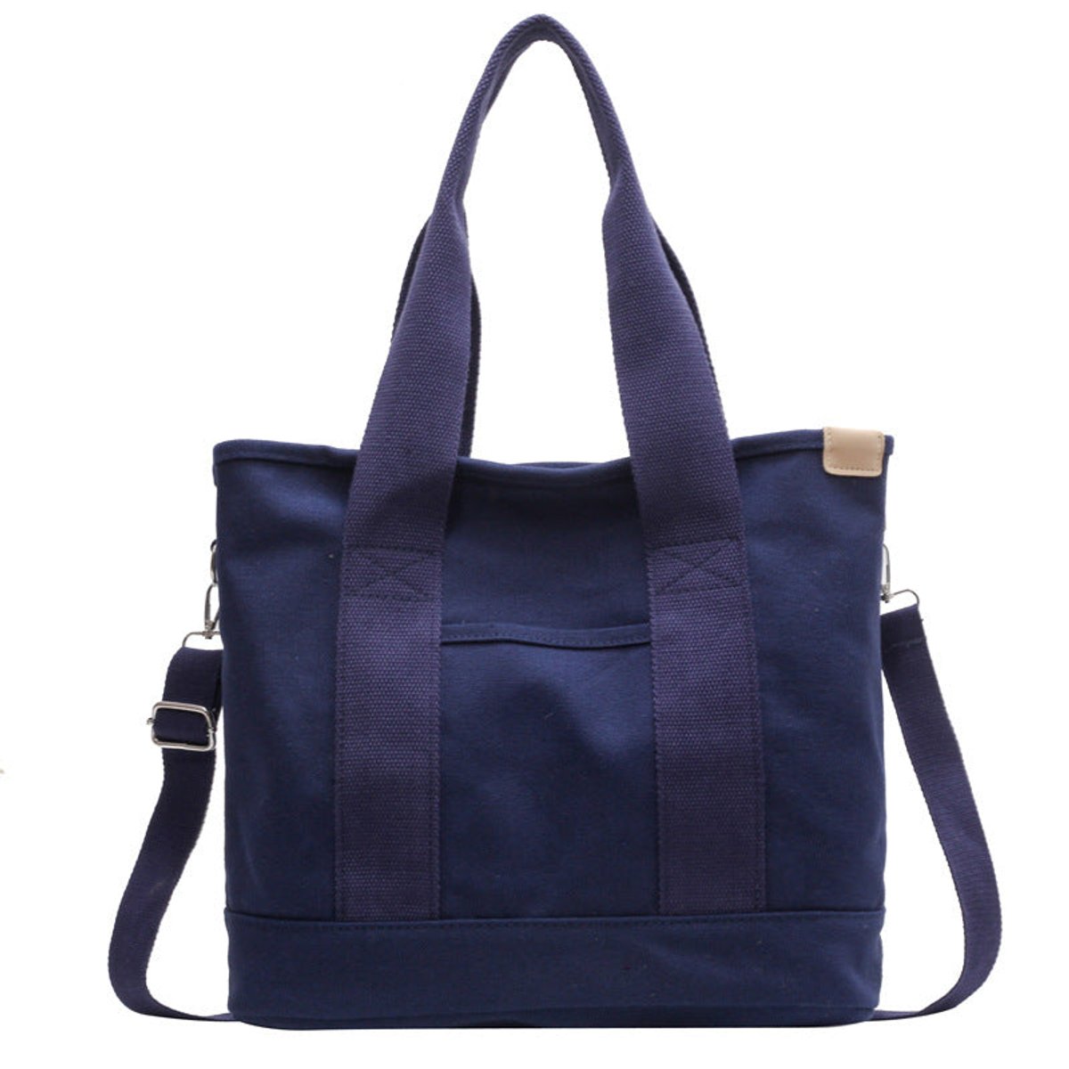 Women's Multifunction Adjustable Crossbody Canvas Tote Bag - Blau