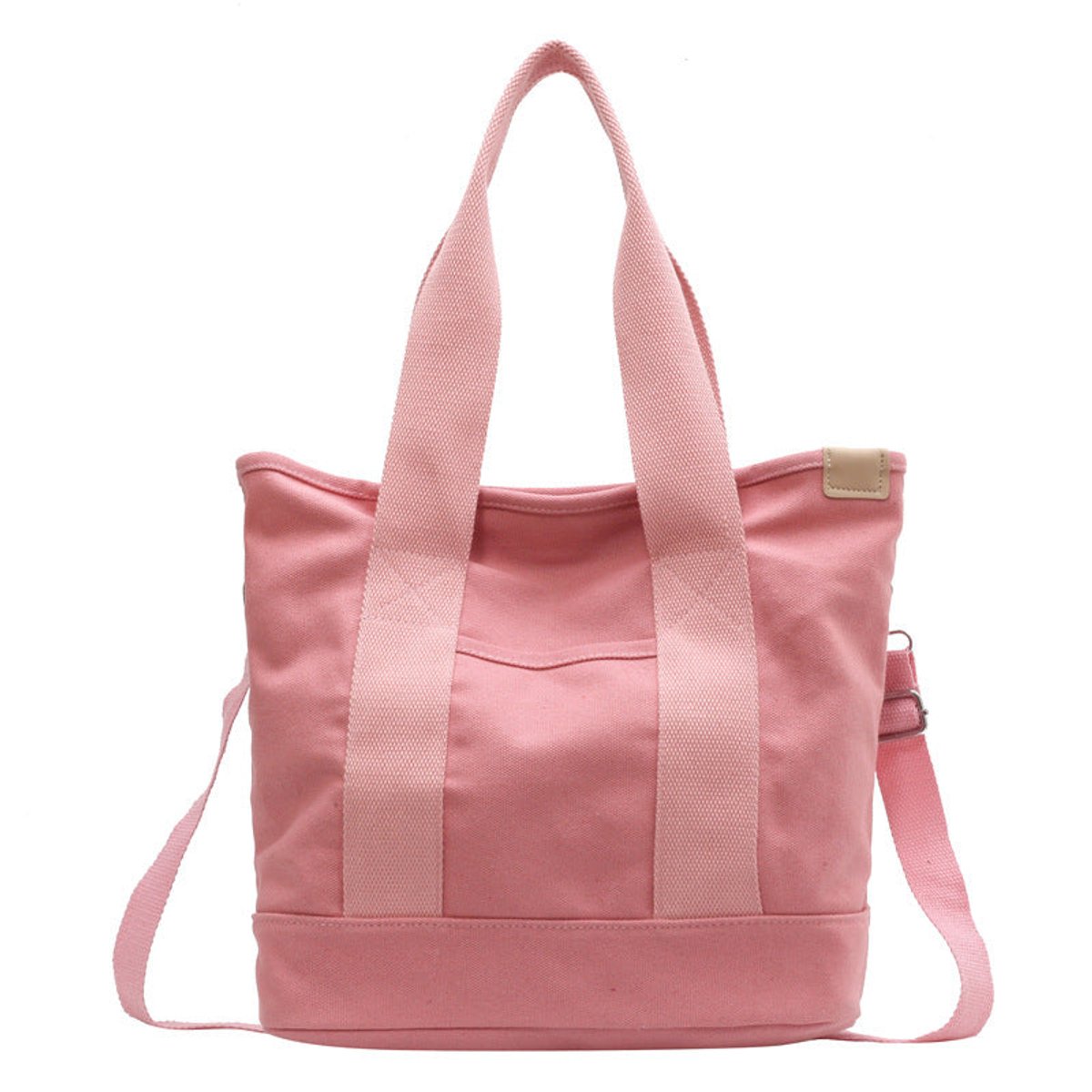 Women's Multifunction Adjustable Crossbody Canvas Tote Bag - Rosa