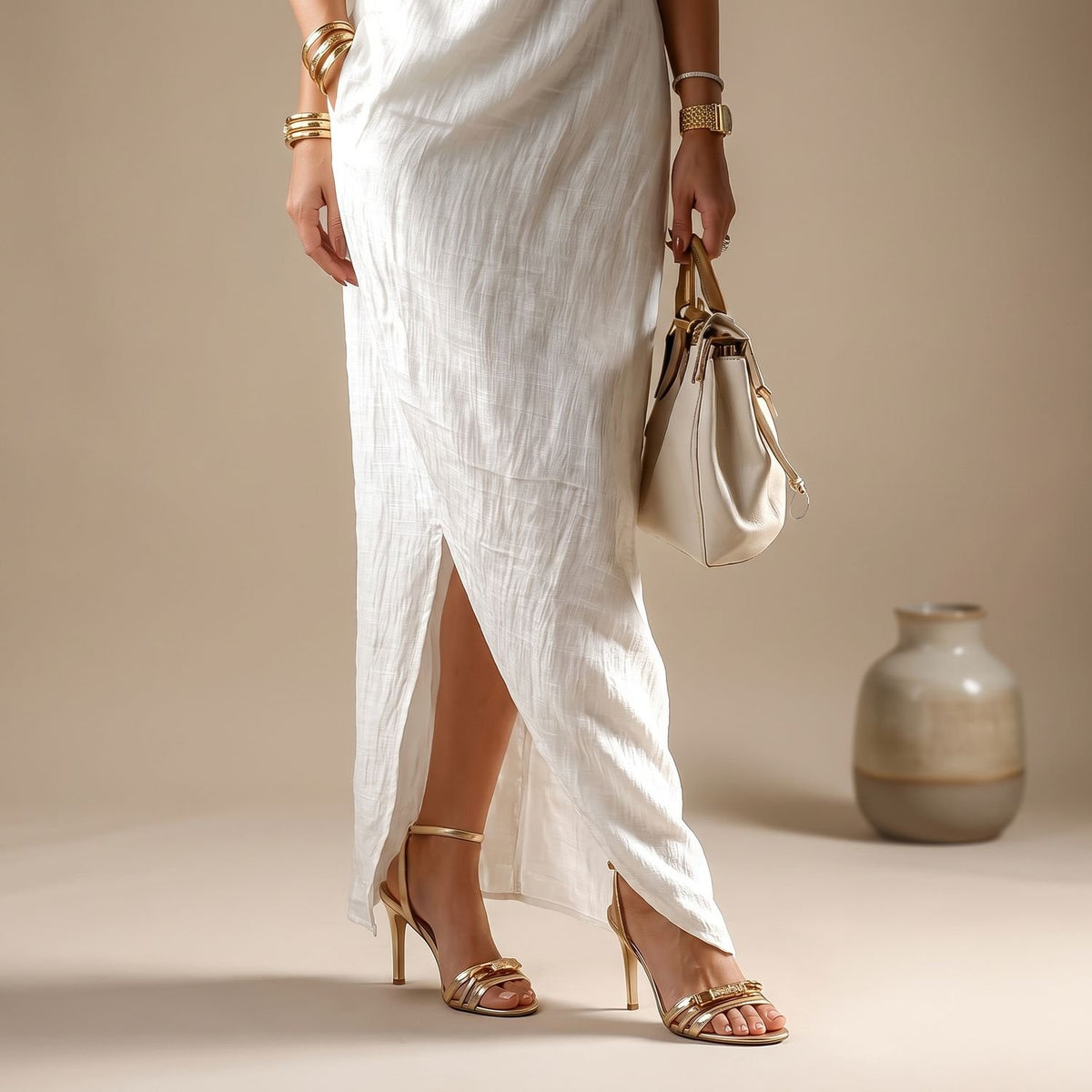 Women's One-Shoulder Long Sleeve Elegant Formal Maxi Dress