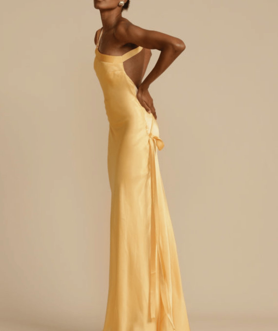 Women's One-Shoulder Satin Maxi Party Dress