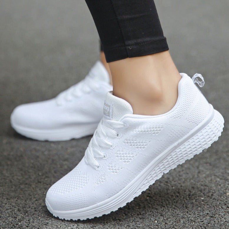 Women's Orthopedic Arch-Support Breathable Mesh Lace-Up Trainers