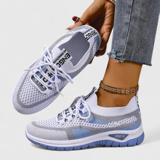 Women's Orthopedic Arch-Support Breathable Mesh Lace-Up Trainers