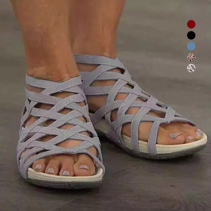 Women's Orthopedic Arch-Support Gladiator Flat Sandals