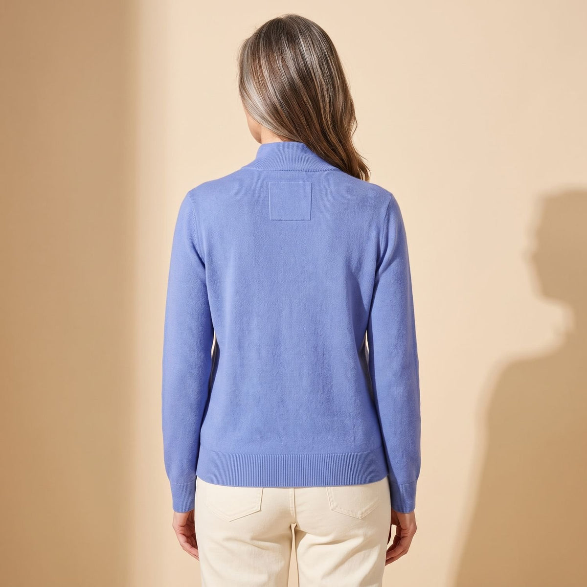 Women's Oversized Button-Front Collared Knit Cardigan