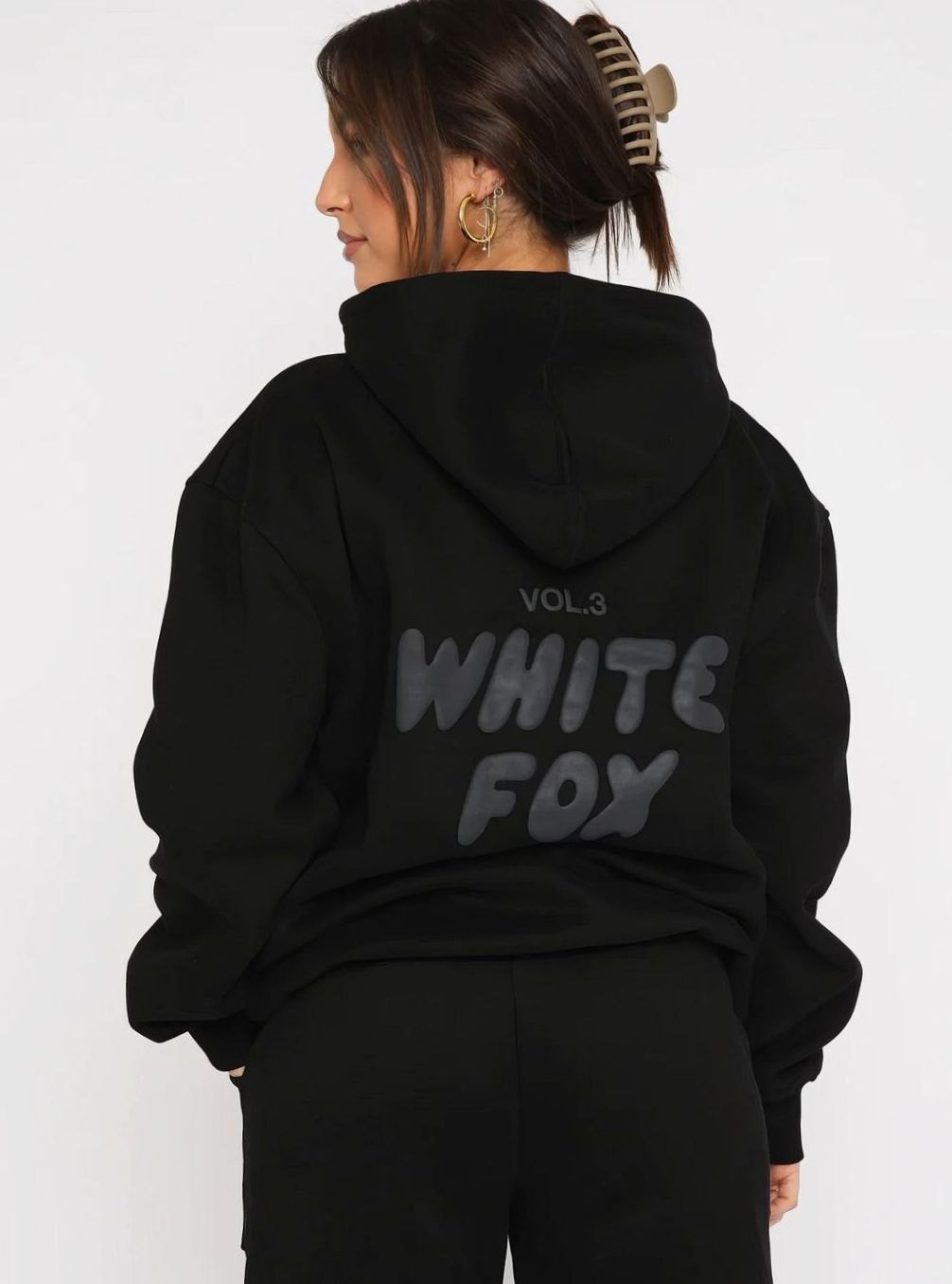 Women's Oversized Fleece Hoodie Jogger Tracksuit Set