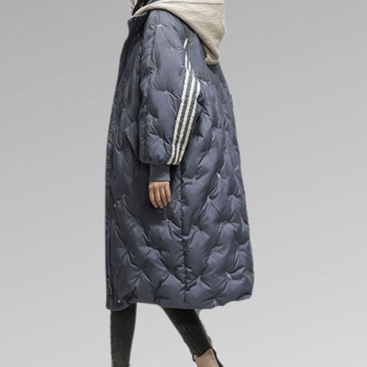 Women's Oversized Long Quilted Hooded Puffer Coat