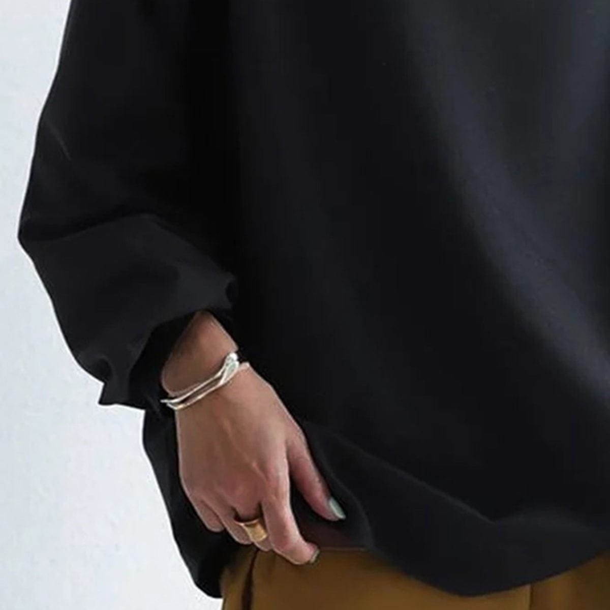 Women's Oversized Mock-Neck Knit Sweater Top