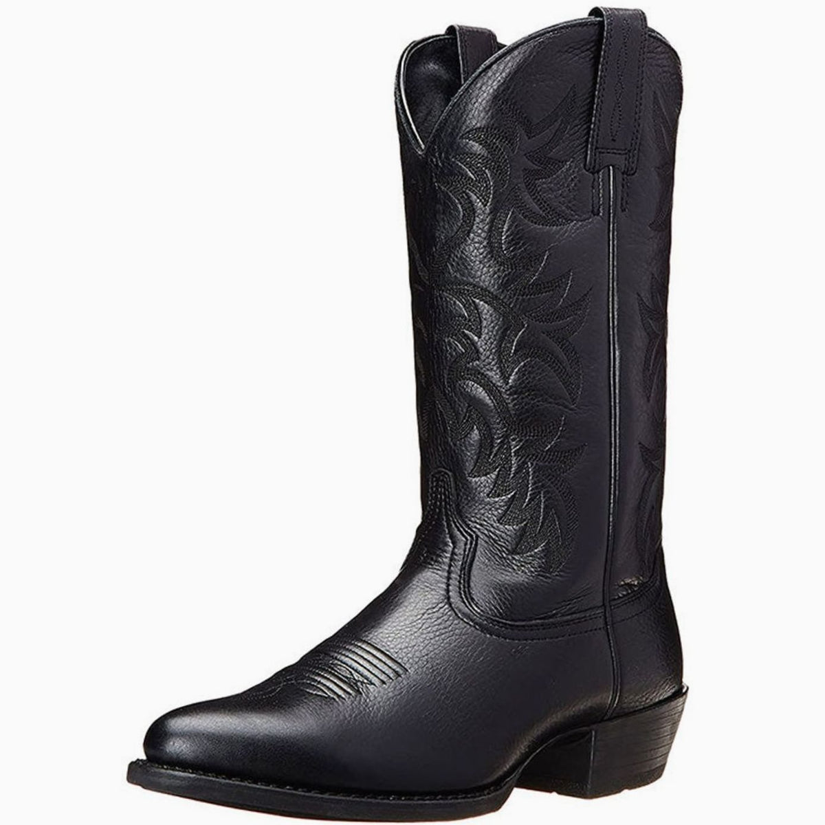 Women's Pointed-Toe Embroidered Leather Cowboy Boots